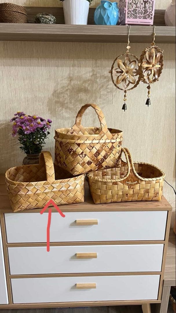 希少な白樺かご！1点のみ ロシアSvetlana作 白樺のかご - メルカリ