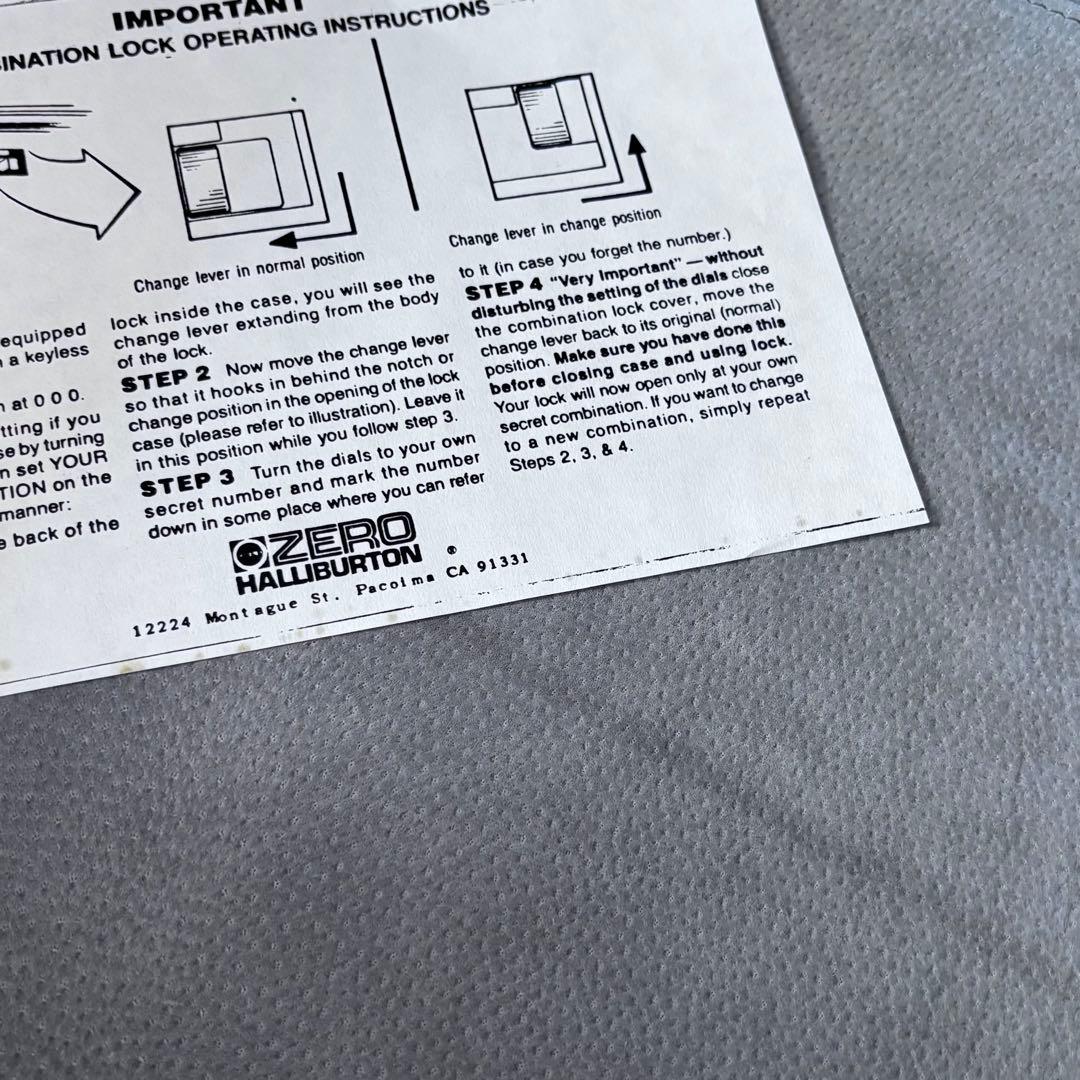 休日限定値下！17日迄 ZERO ゼロハリバートン　ヴィンテージ　シルバー