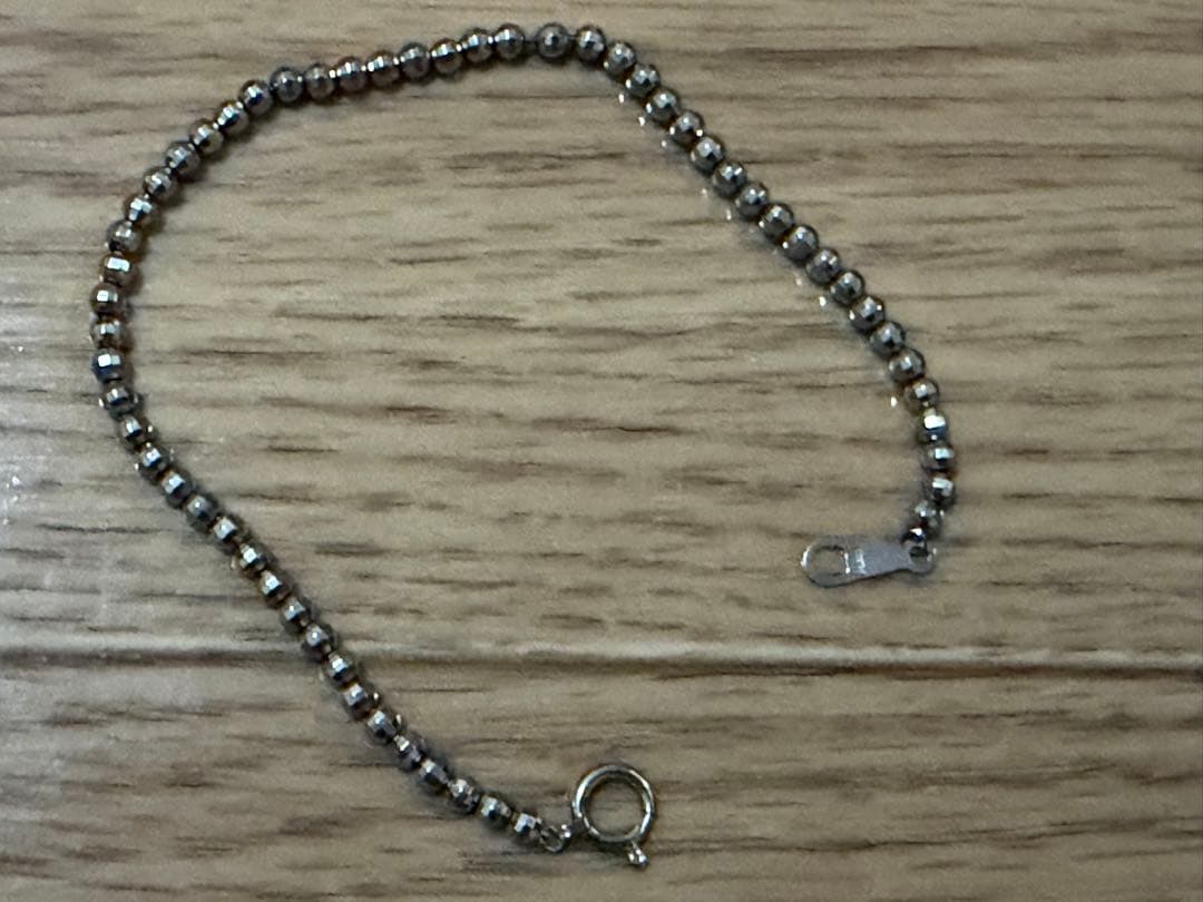 Pt850ミラーカットボールチェーンブレスレット幅3.0mm長さ16cm - メルカリ