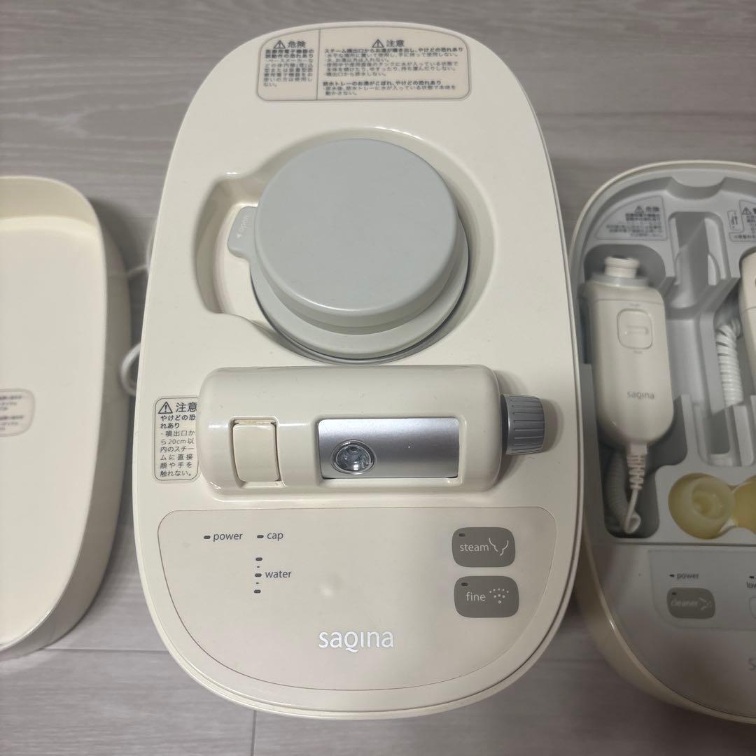 サキナ SAQINA ピノ 美顔器　スチーマー　エッセンスジェル＆洗浄剤4個付き