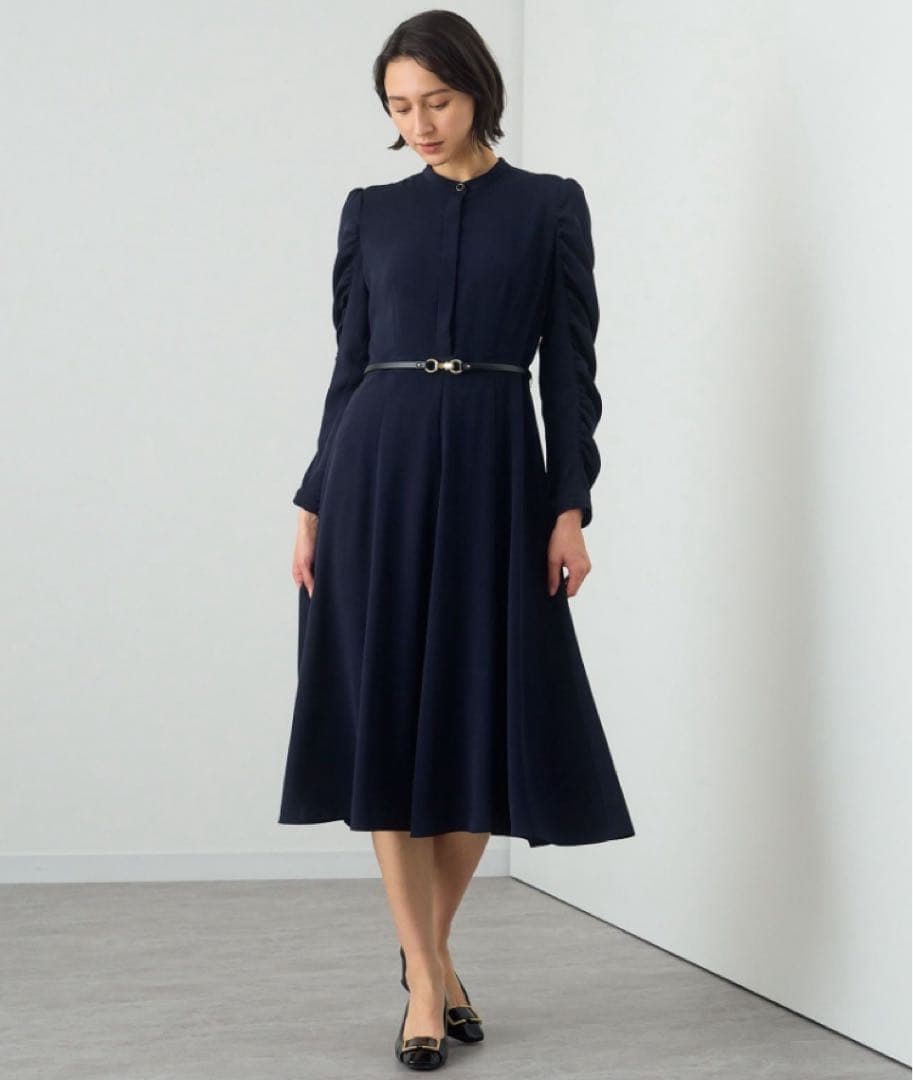 ANAYI】アムンゼンベルト付き切り替え ワンピース 34 - メルカリ