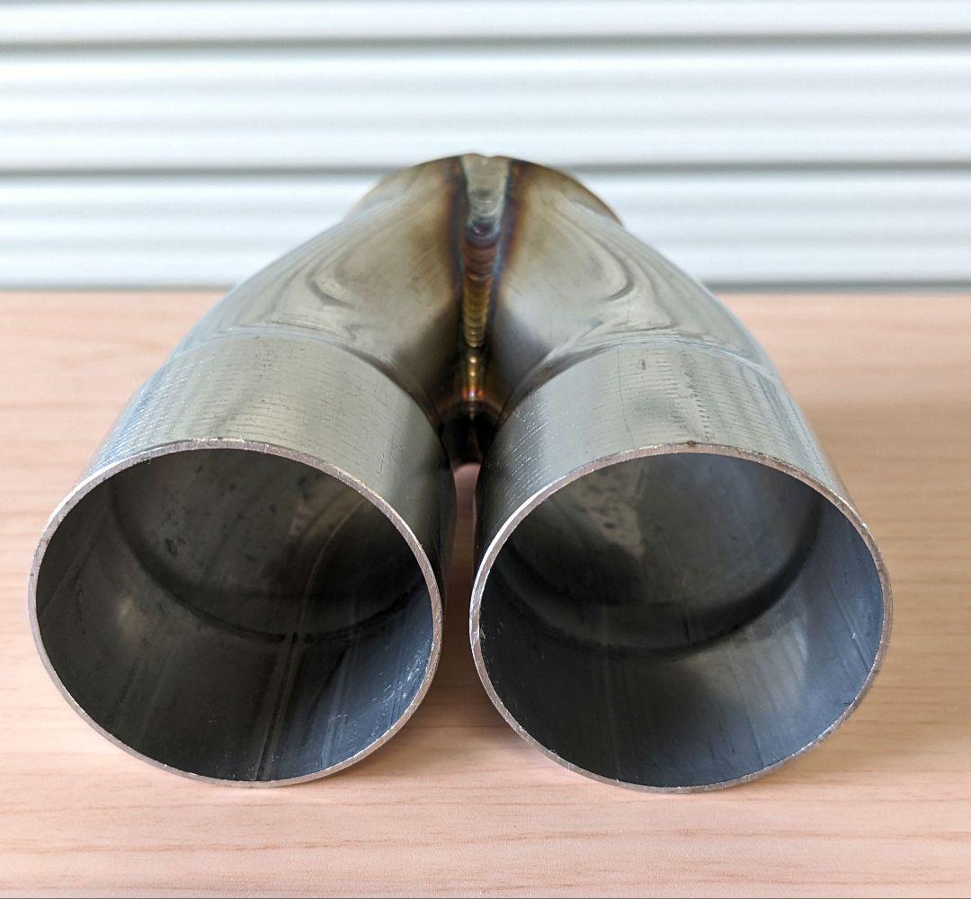 二股パイプ Y字パイプ エキゾーストマフラー用 sus304 - メルカリ