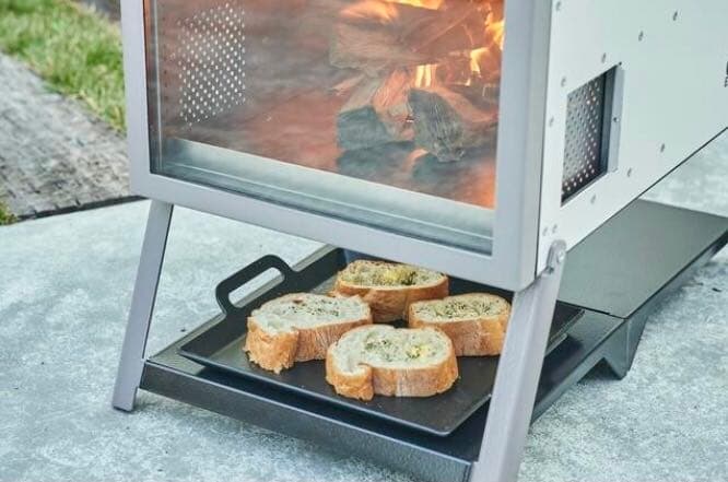 薪ストーブ 【新品】TAKI BE COOKER グローブ ホーロー鉄板付き