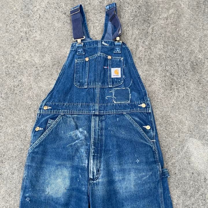 激渋 パッチワーク ボロ ビンテージ カーハート オーバーオール