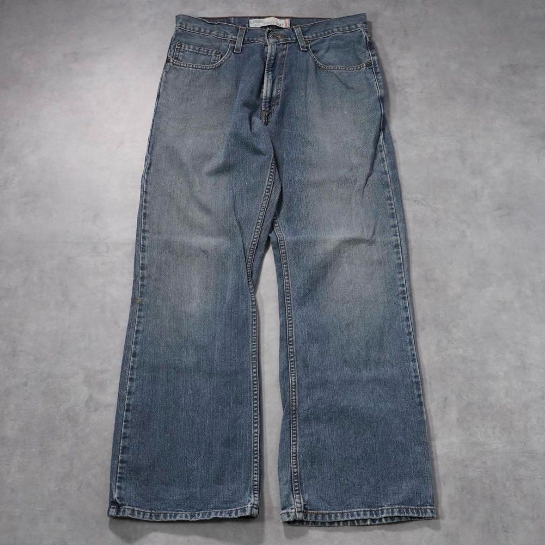 リーバイス567 古着 W32 フレア ブーツ ボトム 青 00s 18707 - メルカリ