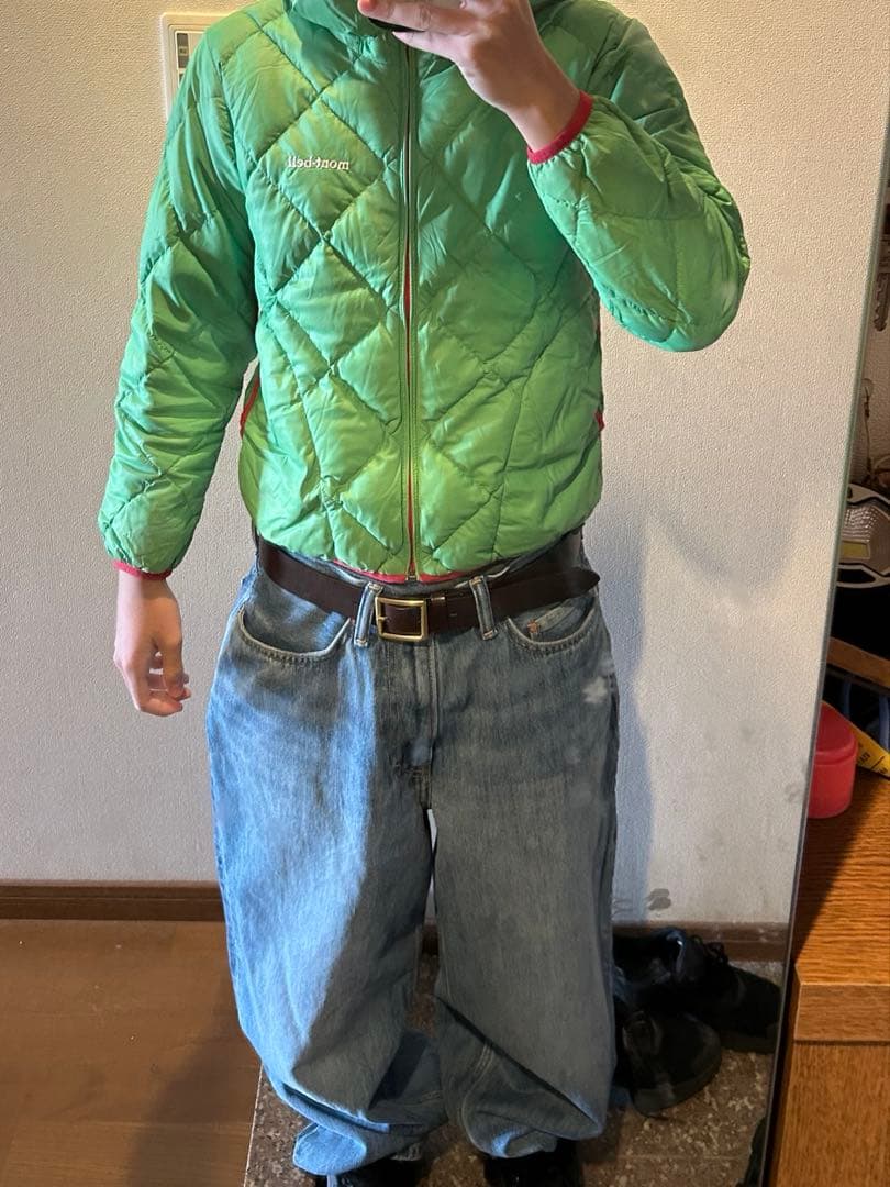 モンベル 短丈 リバーシブルダウン y2k ストリート - メルカリ