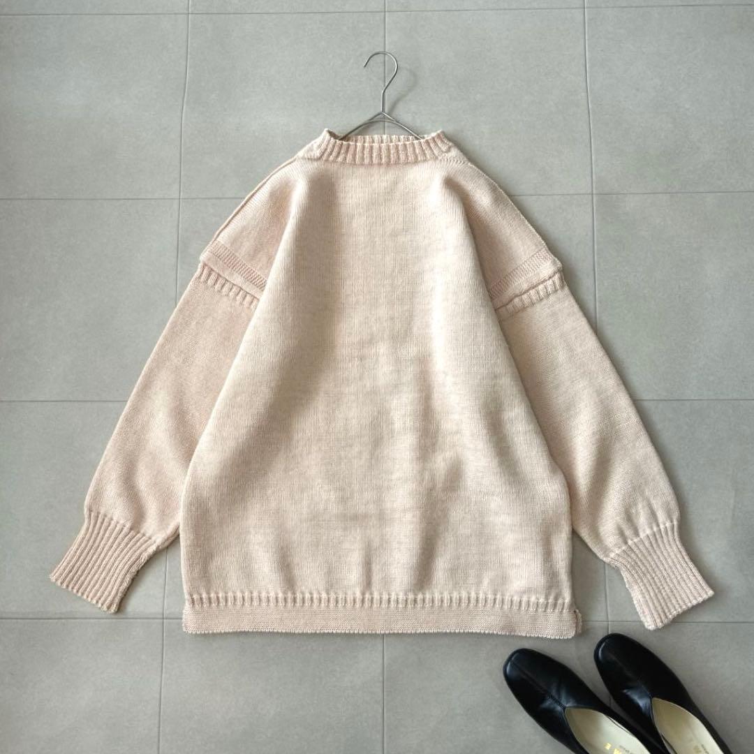 極美品 ルトリコチュール♡ガンジーセーター 48 ピンク オーバーサイズ