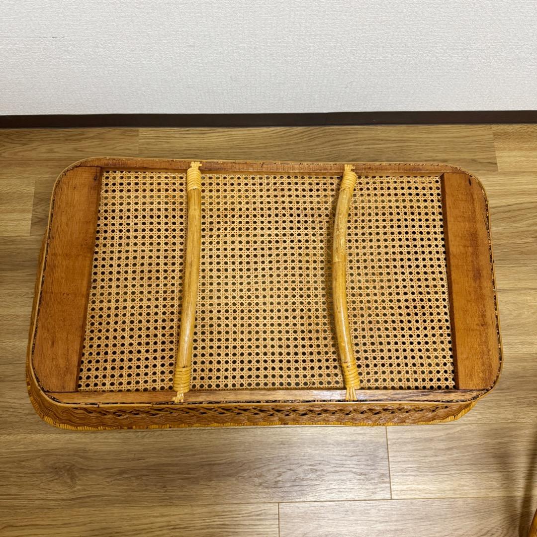 ラタン 籐 ベビーベッド レトロ 昭和 ゆりかご - メルカリ