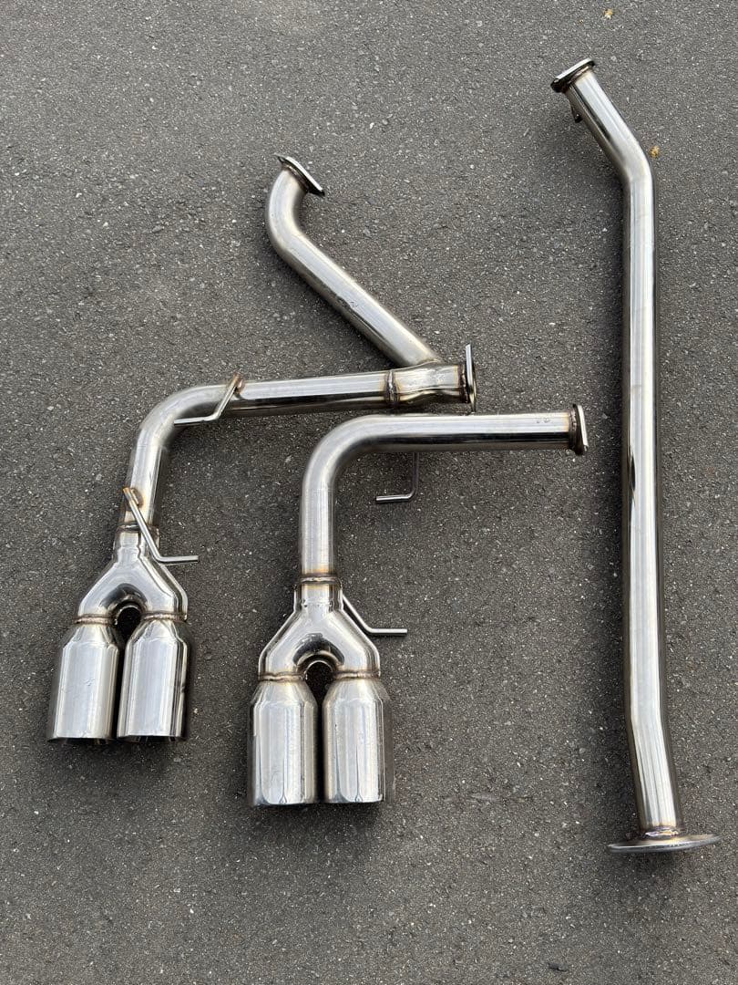 スリーキャッツ トヨタ86 ZN6 4本出しマフラー センター＆リアピースSet スリーキャッツ ZN6 86 100Φ真円 4本出し ストレート マフラー TRDリア