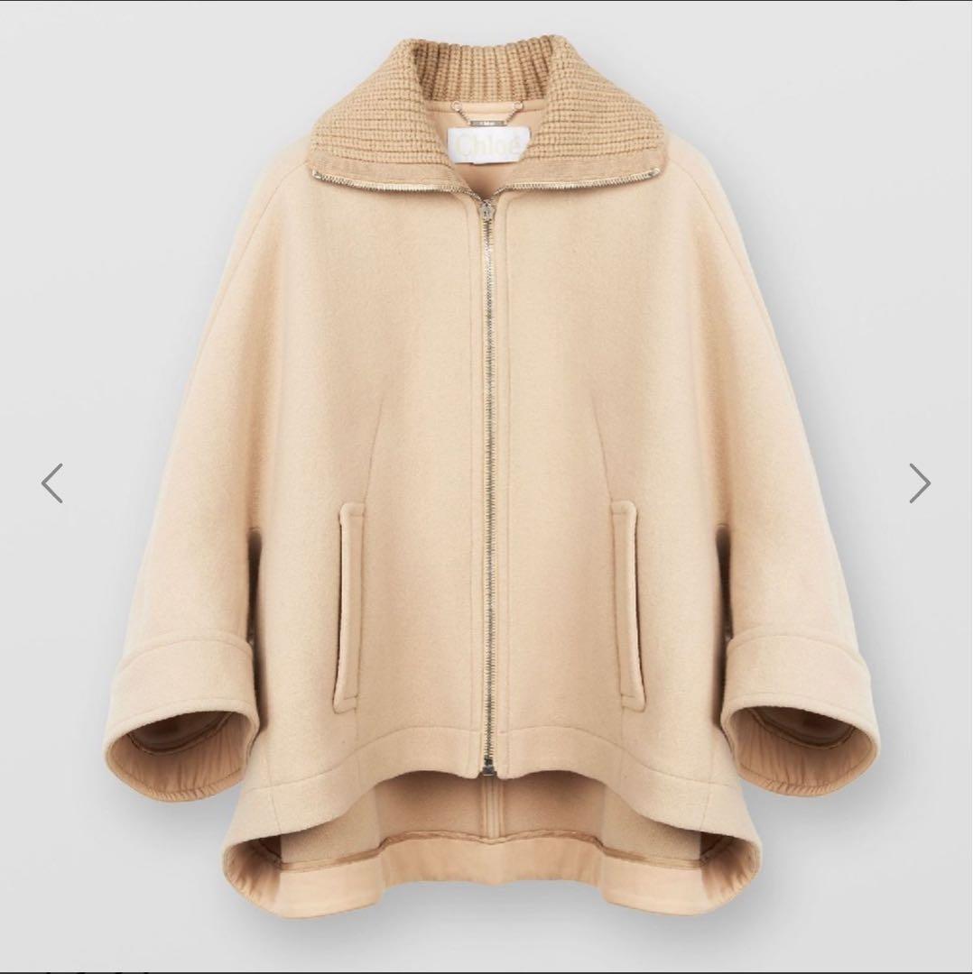 値下げ】クロエ Chloe ケープ コート ポンチョ - メルカリ