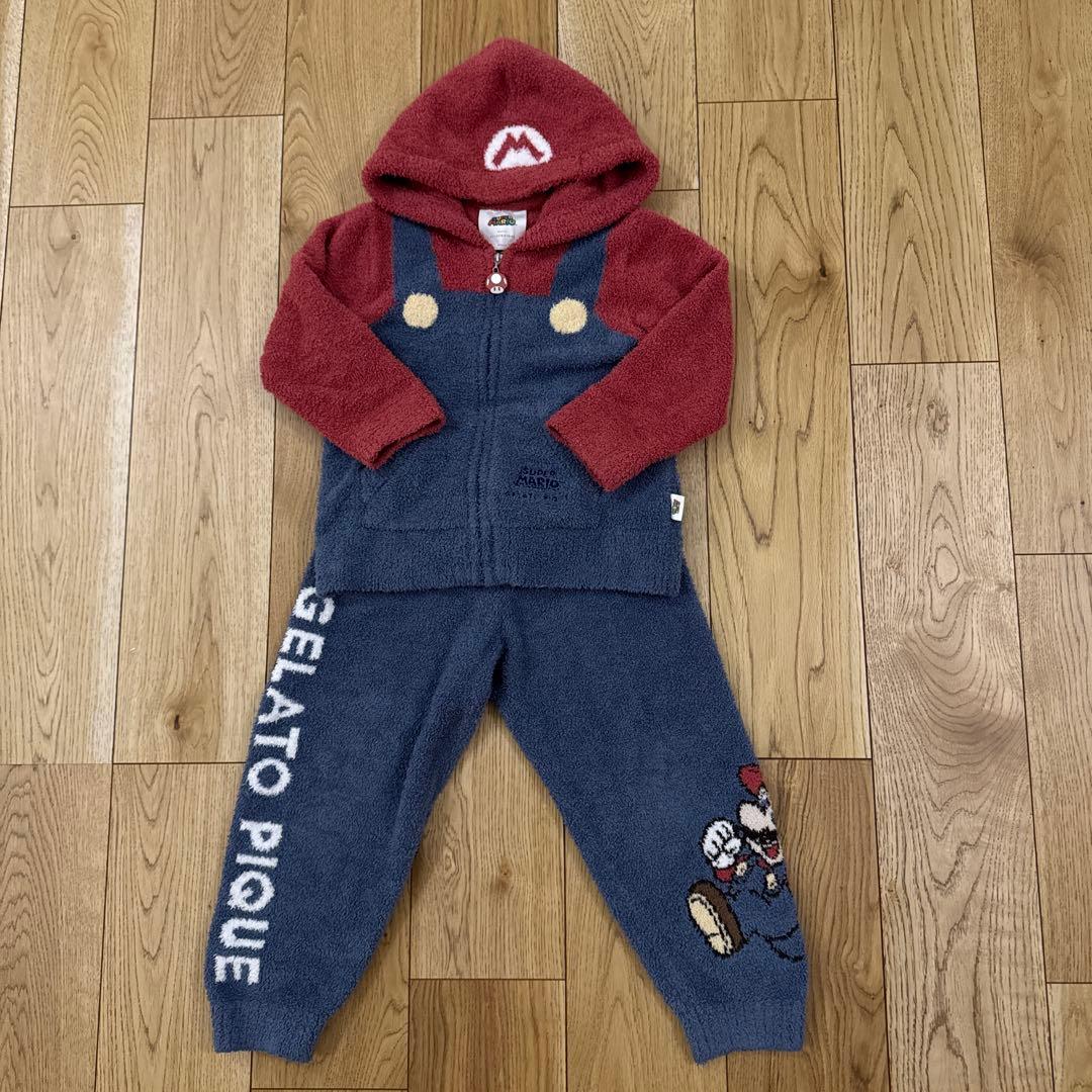 GELATO PIQUE スーパーマリオ ルームウェアS110cm−120cm gelato pique（ジェラート ピケ）より、スーパーマリオのルームウェア