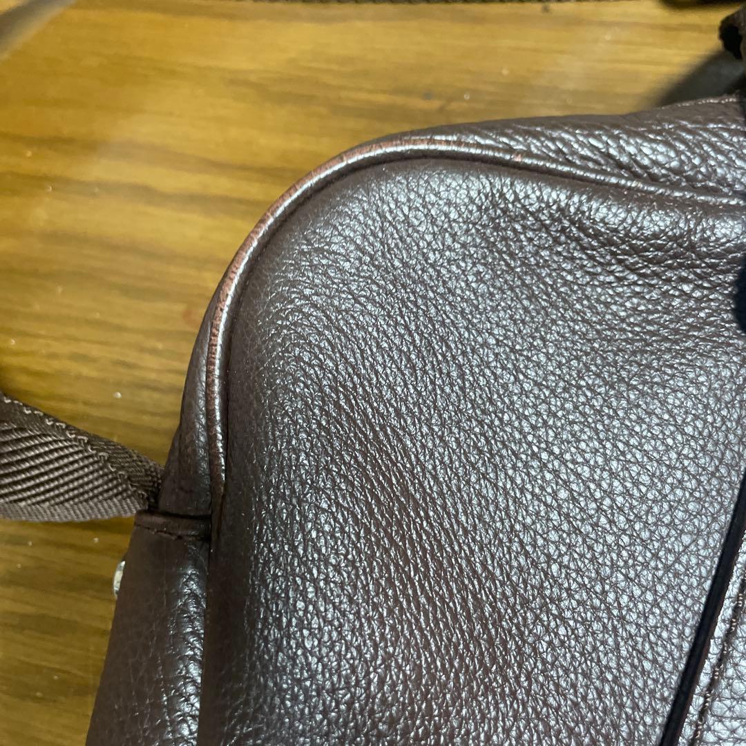 ヴィヴィアンウエストウッド　ブラウンレザー ビジネスバッグ　ショルダーバック