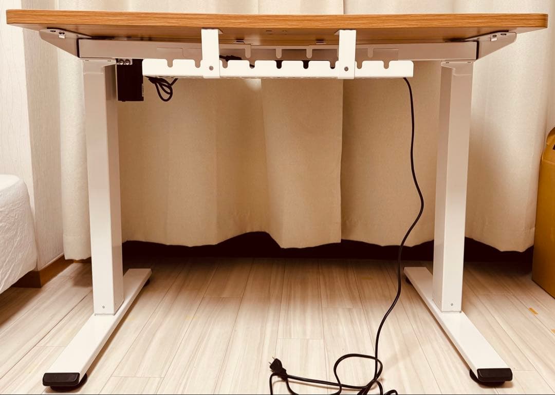 FLEXISPOT EF1 (足（白）＋天板（メイプル）, 100*60