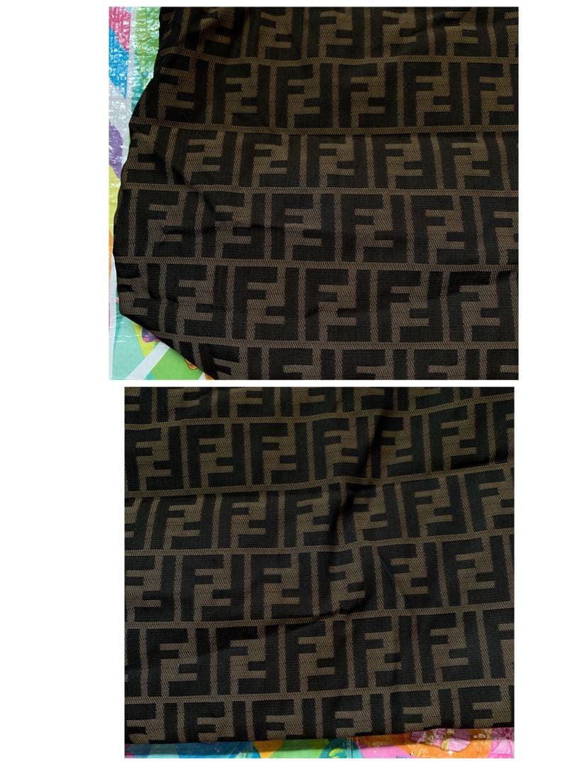 USED③フェンディFENDI☆ズッカ柄☆リバーシブルトートバッグ