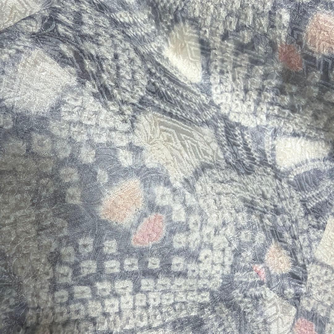 正絹　全通名古屋帯《絞り　花》