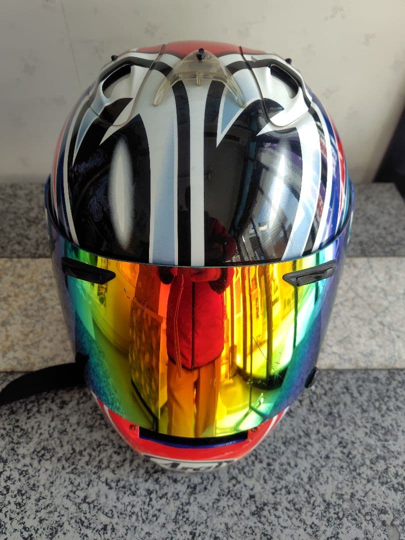 忠ヘル　走り屋アライRX-7Ⅳ中野真矢　鈴木圭一郎　池田フルフェイスオマケ有り！ 新製品】中野真矢の目玉デザインがカワサキグリーンで復刻！ Arai