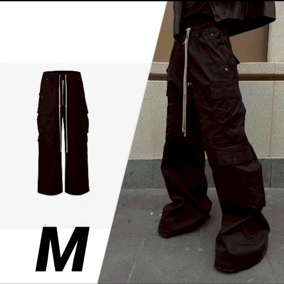 MIJKOドローストリングダブルワイドカーゴパンツM Opium 韓国系Y2K