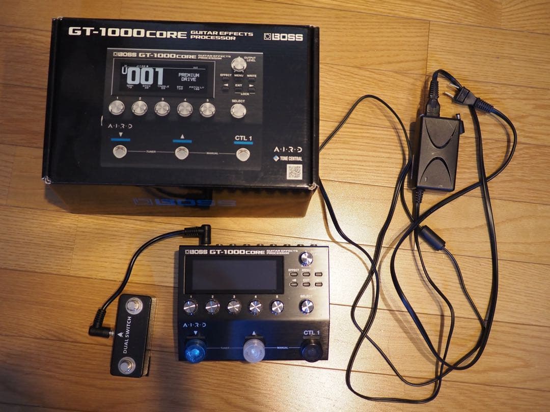 gt1000core 箱付き　フットスイッチ付き アコギ/エレキ兼用ボード マイナーチェンジ - ぢゅんのblog