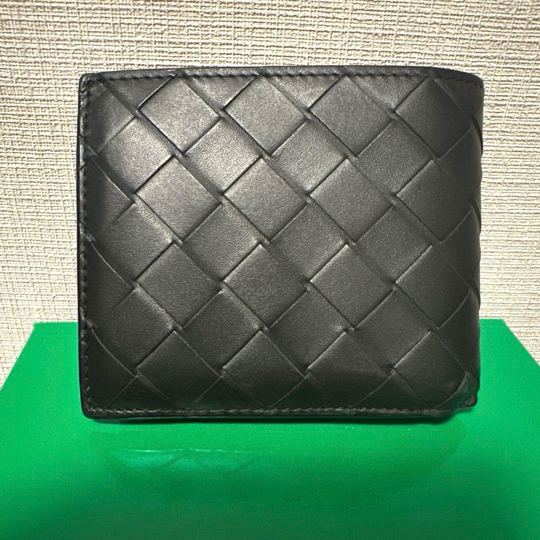 《2025年購入》 BOTTEGA VENETA 二つ折り 財布 ブラック 黒
