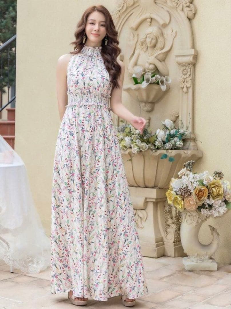 【めーぷる様】エルケイ　銀座クチュール　ローブドフルール　ロングドレス エルケイ（ERUKEI）直営】のドレス通販ショップ｜銀座クチュール