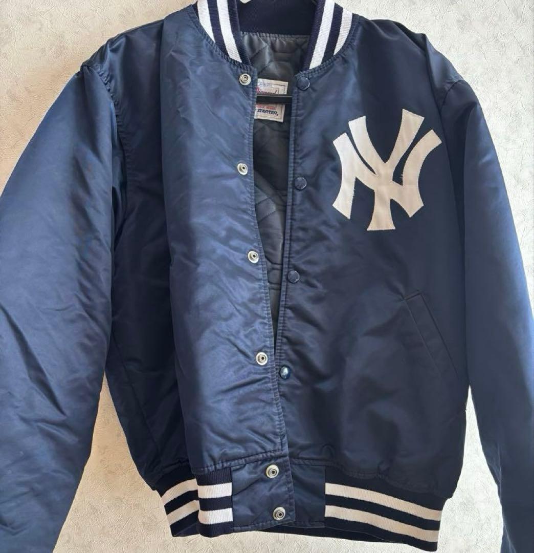 New York Yankees スタジャン ネイビー - メルカリ