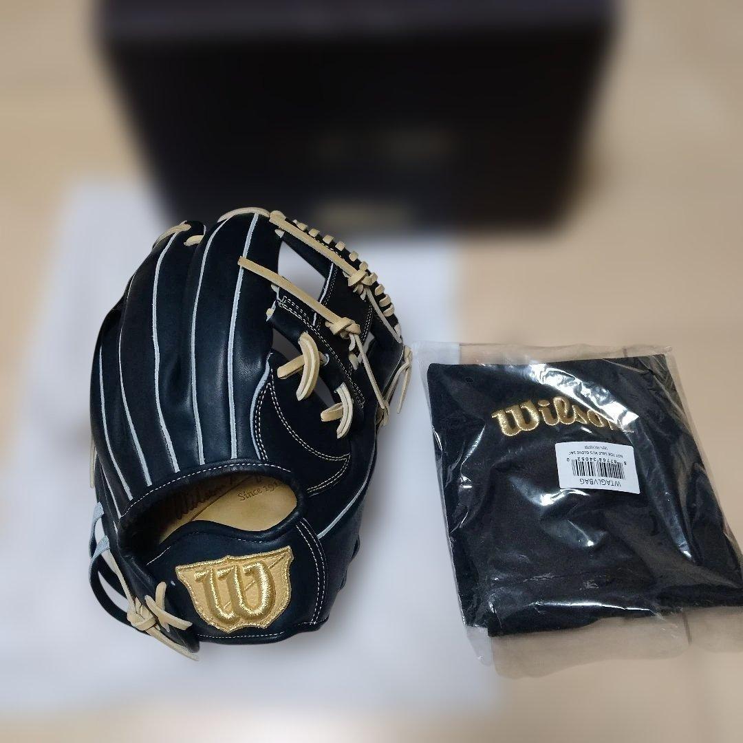 Wilson Staff 硬式グローブ Wブラック ウイルソン（Wilson）（メンズ、レディース）硬式用グラブ 投手用 野球