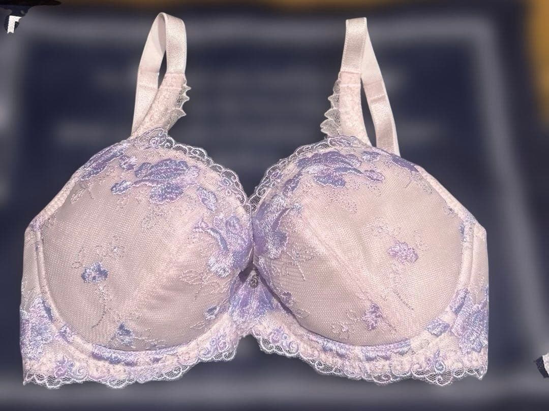 Exabra 花柄レースブラジャー2点ショーツ1点セット - メルカリ