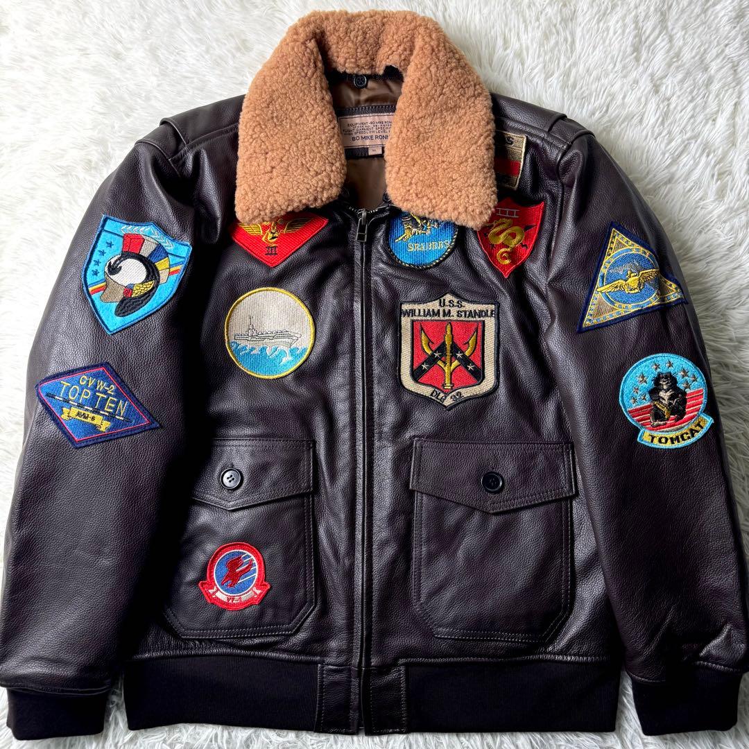 極美品✨BO MIKE RONNY フライトジャケット G-1 トップガン XL - メルカリ