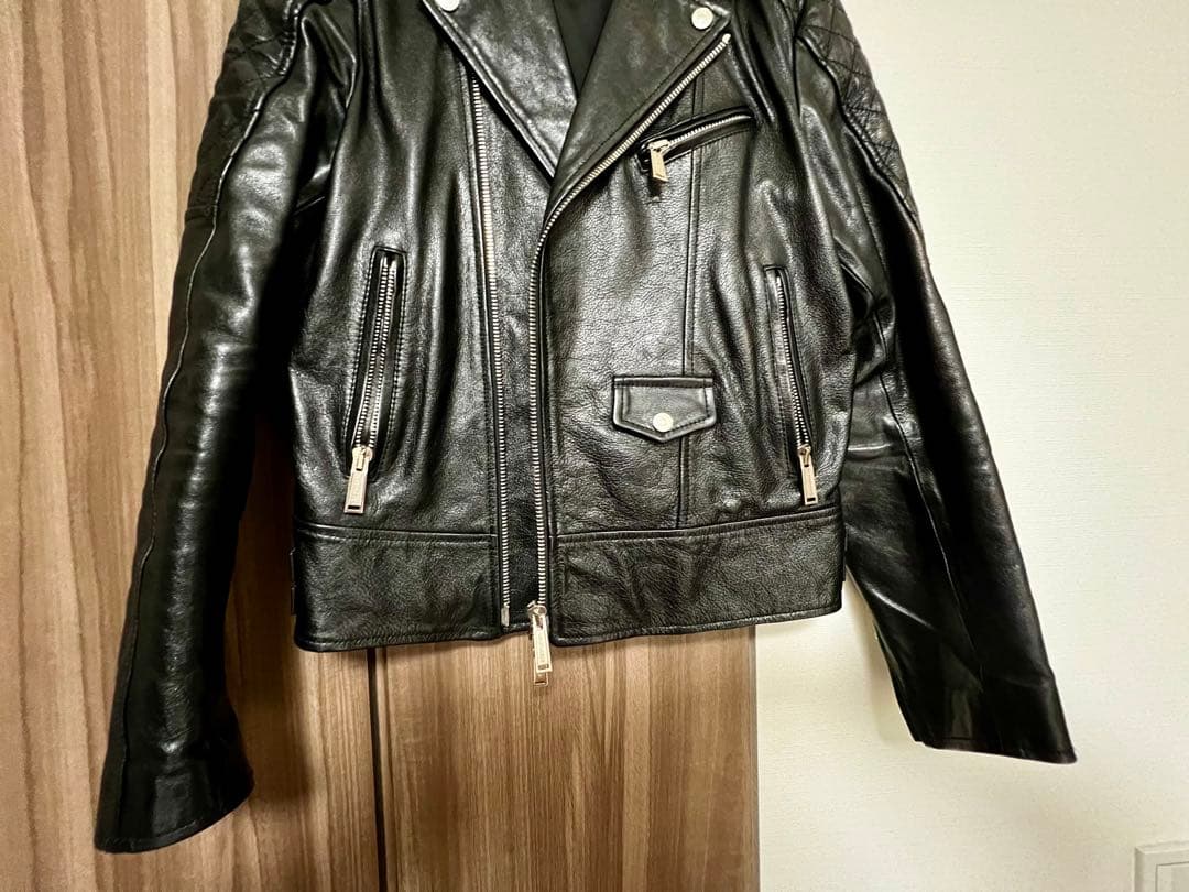 ア*グ様 DSQUARED2 ディースクエアード ライダースジャケット 46サイ