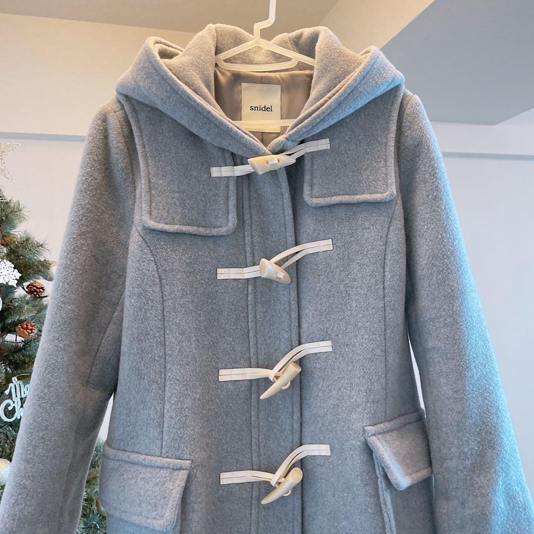 Snidel グレー ダッフルコート - メルカリ