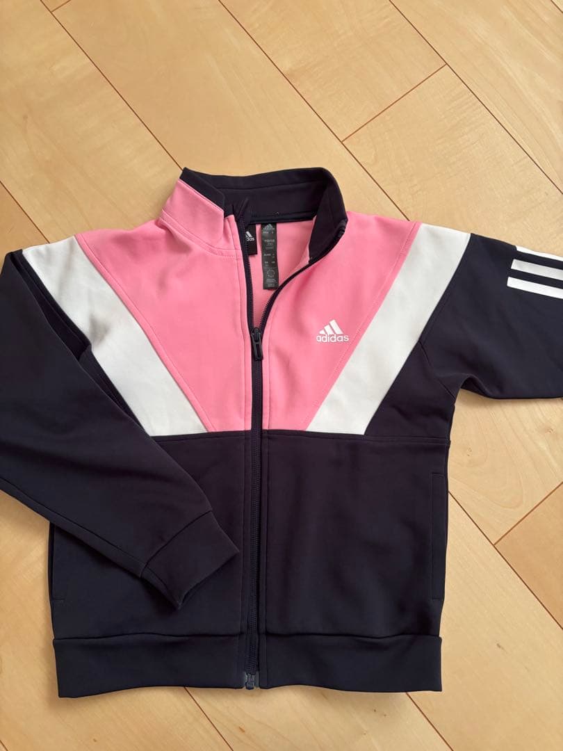 adidas ジャージ J130 ピンク ネイビー 上下セット - メルカリ