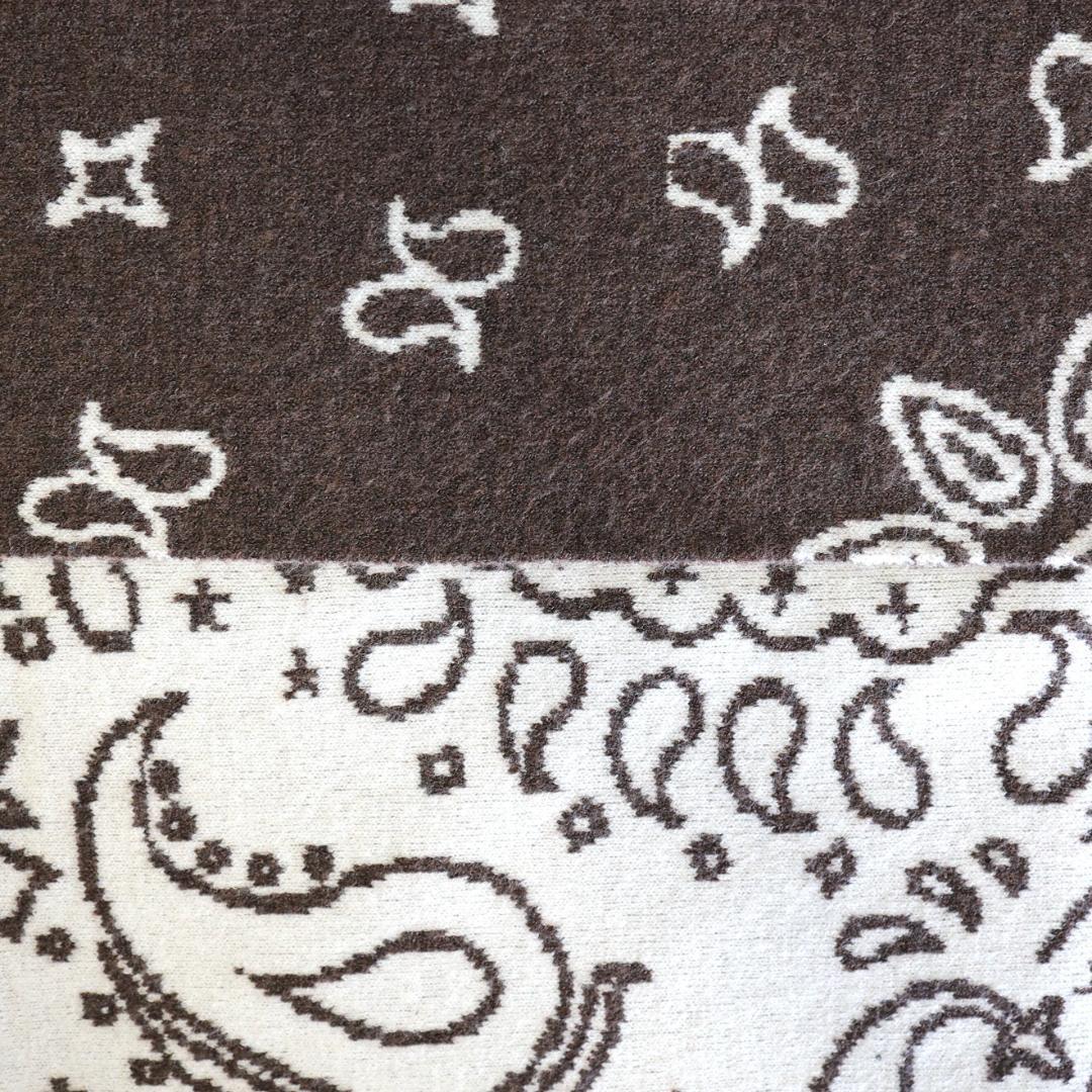 即日発送 Gypsohila Paisley Knit Stole ブラウン - メルカリ
