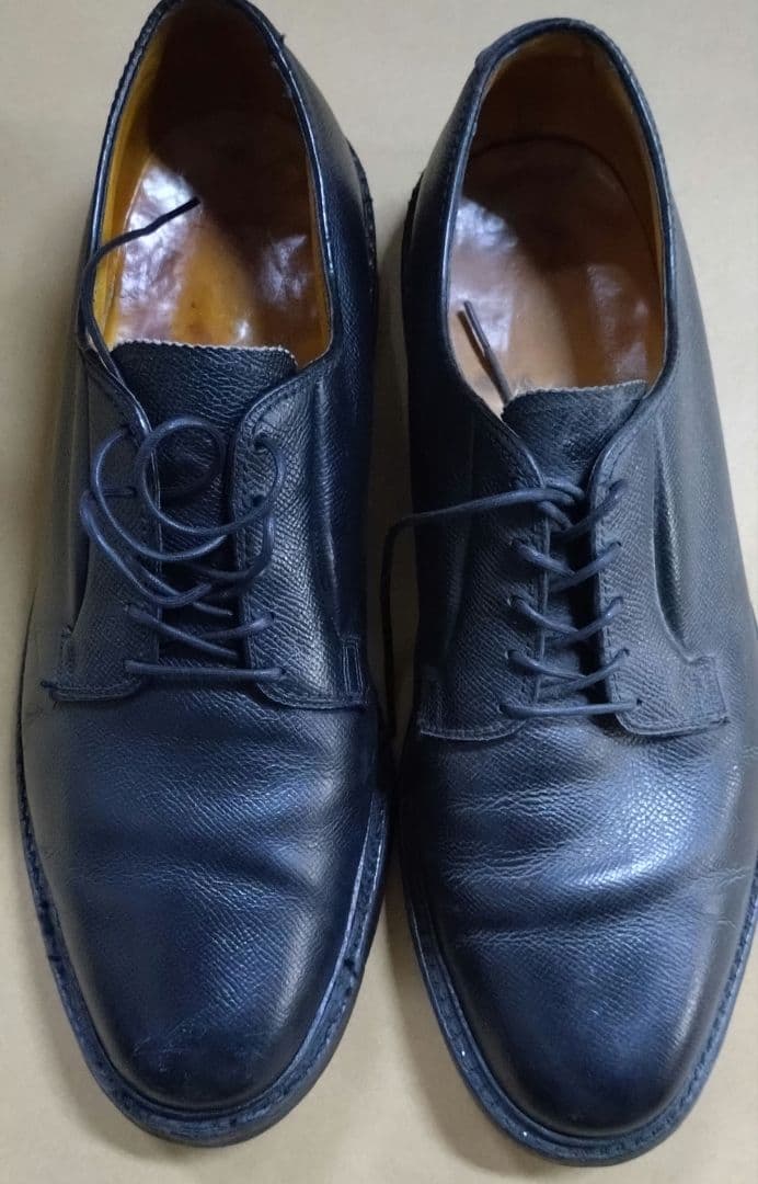 美品✨ FLORSHEIM IMPERIAL プレーン シボ ブラック レザー - メルカリ