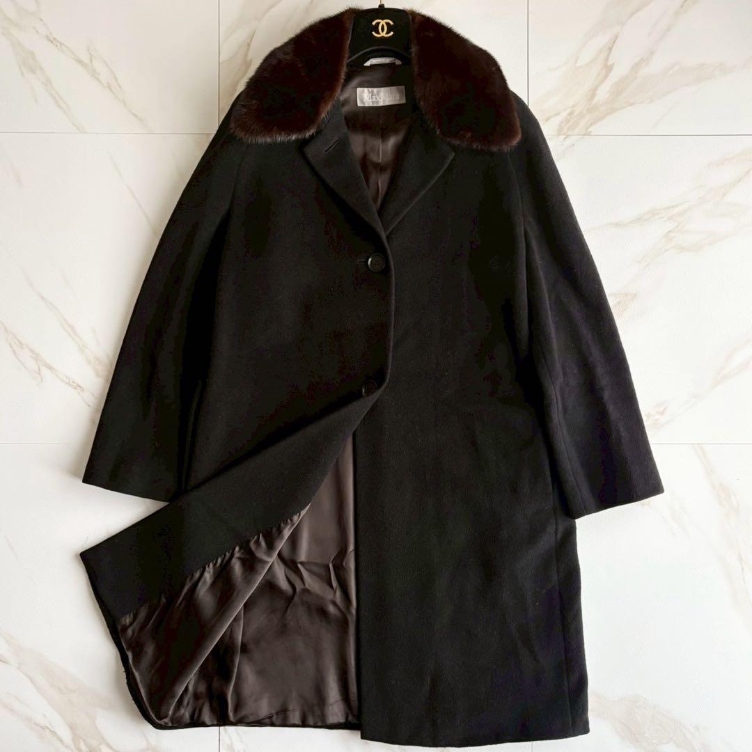 希少◆マックスマーラ ファー付 ロング チェスター コート Lサイズ 楽天市場】MAX MARA マックスマーラ ファーコート TEDDY テディ