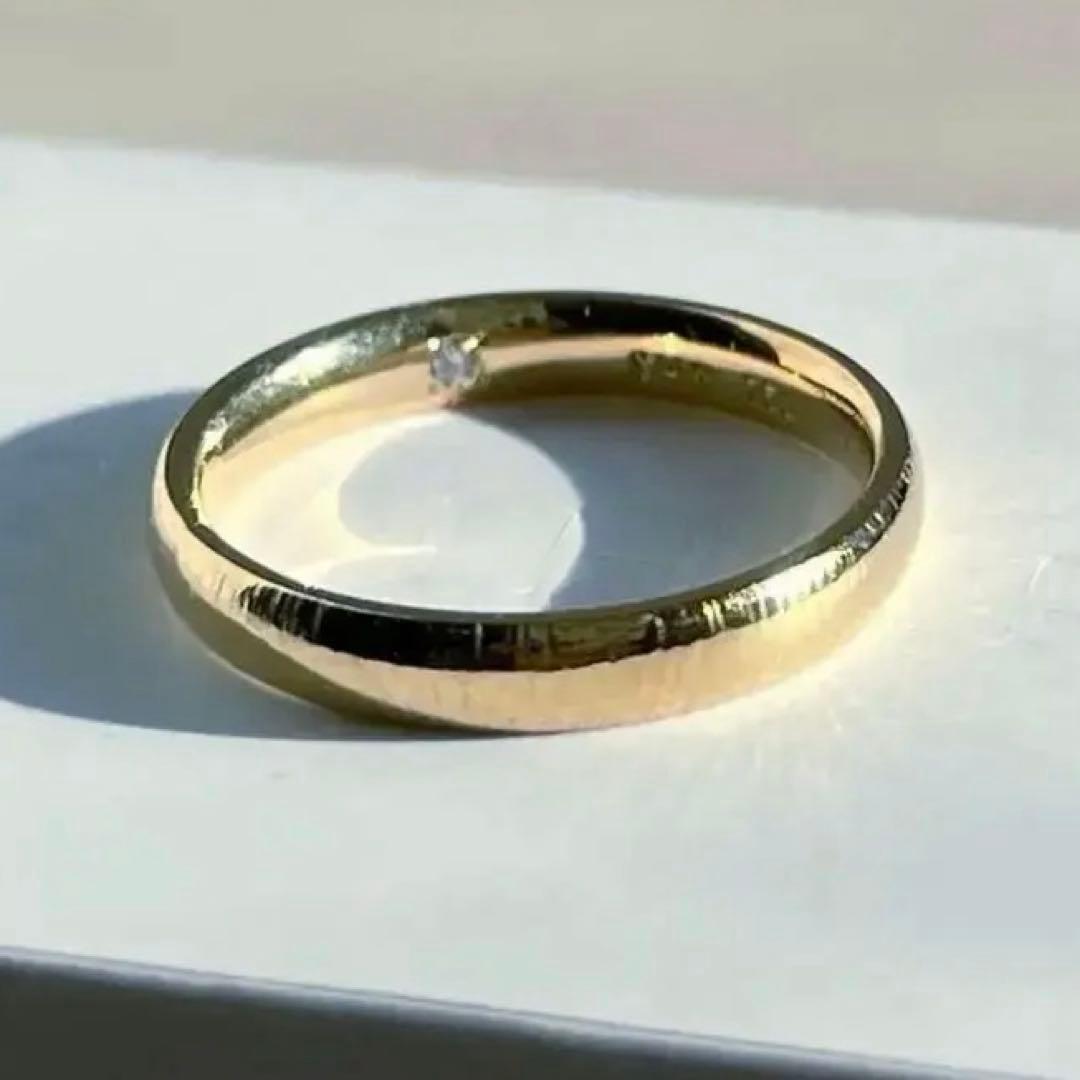 Shihara シハラ Oval ring 18K 3mm幅 8.5号 - メルカリ