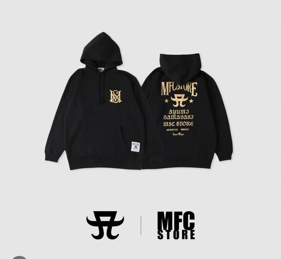 浜崎あゆみ　mfc store コラボパーカー　Mサイズ ブラック ゴールド 45848-272-