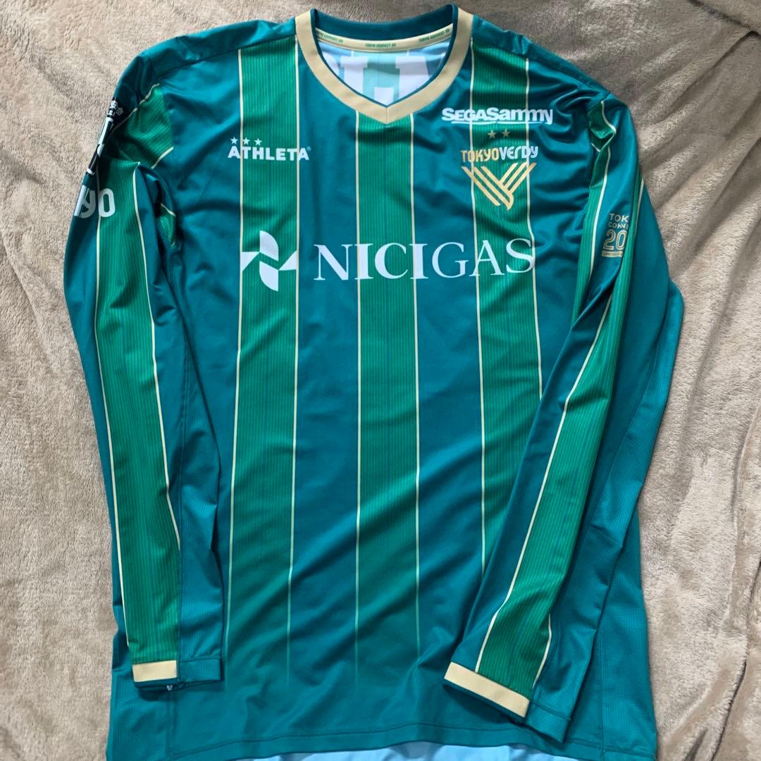 選手実使用 東京ヴェルディ 3rd長袖シャツ　 #2 若狭選手　XO
