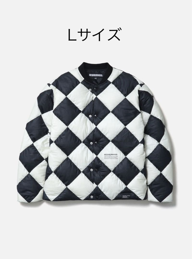 最終お値下げ。ネイバーフッド CHECKER DOWN JACKET Lサイズ NEIGHBORHOOD(ネイバーフッド) / 23AW/CHECKER DOWN JACKET/L
