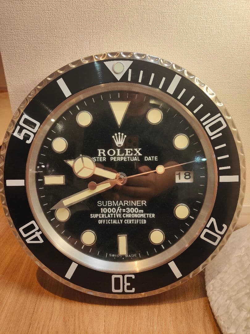 レア ROLEX SUBMARINER サブマリーナ 壁掛時計 ロレックス ロレックス サブマリーナ「クラシックブラック」スタイル – dealer