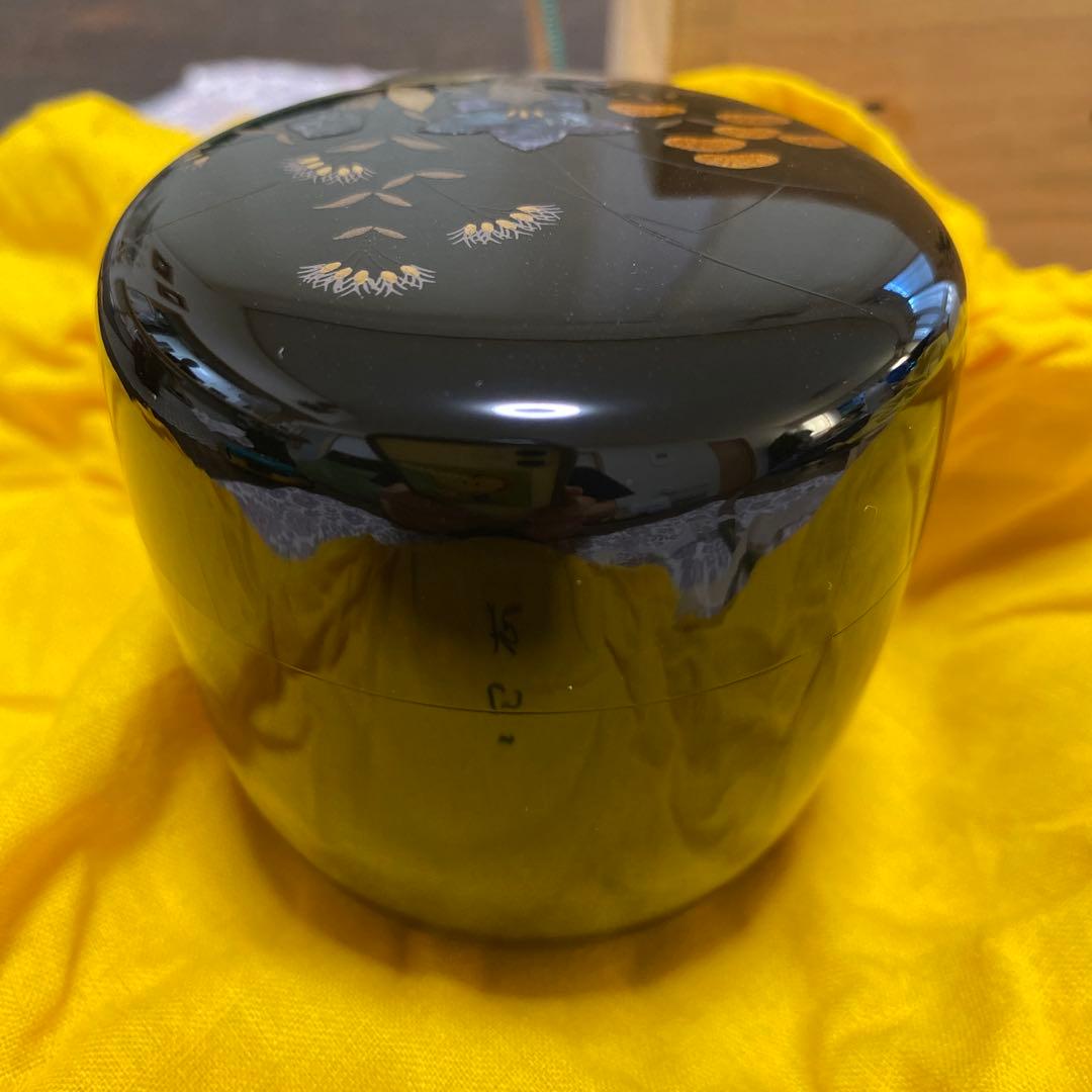 正抱　なつめ　ききょう　花籠　棗　輪島塗　☆正抱☆ 縄手昌晴作