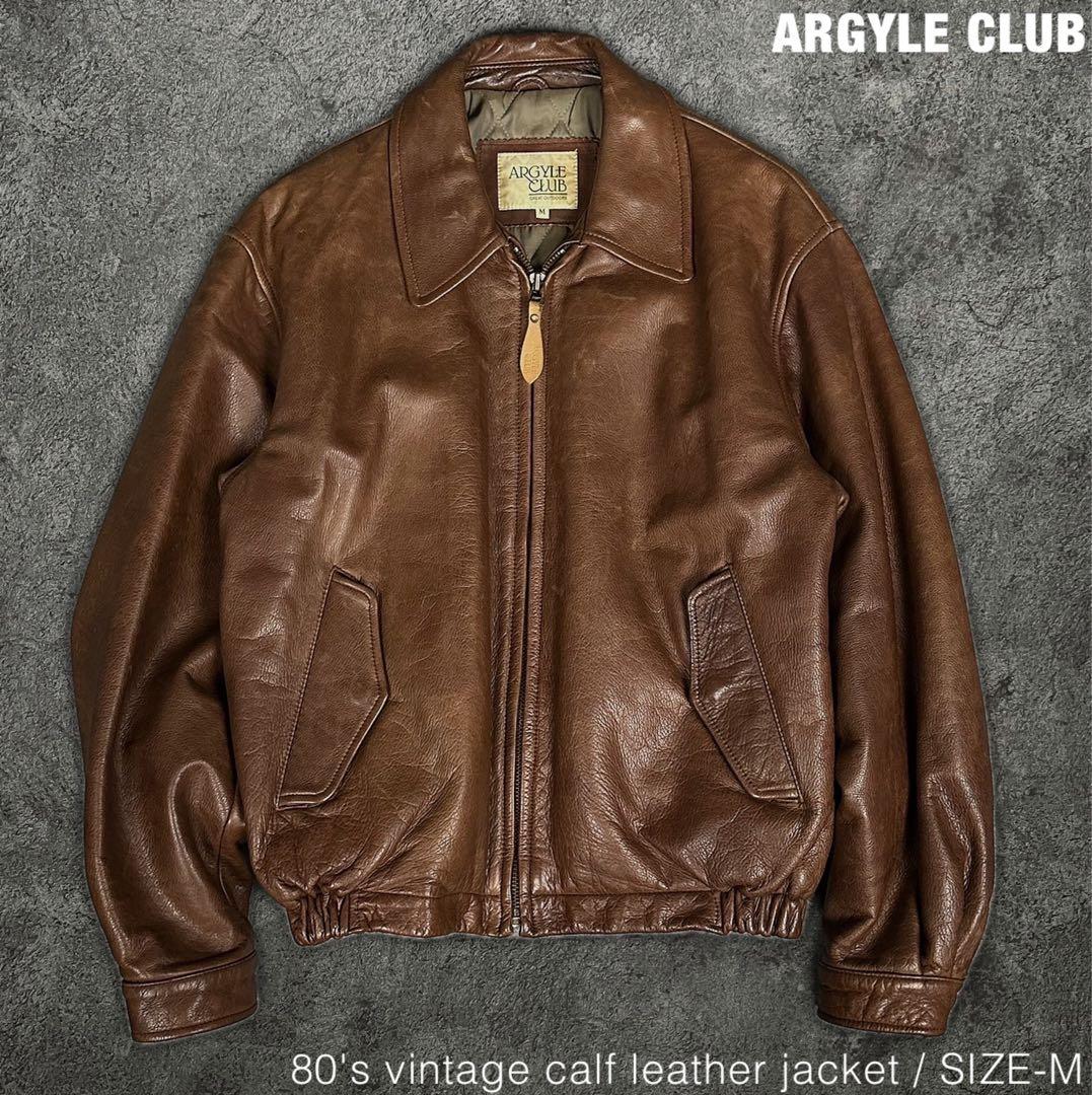 ARGYLE CLUB 80s ビンテージ レザー ジャケット アーガイルクラブ