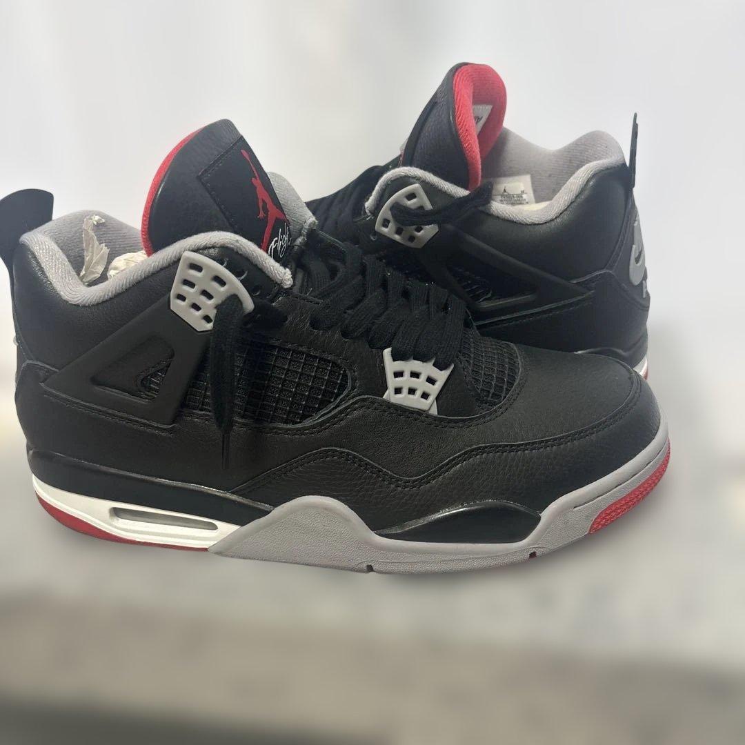シューズ(男性用) Nike Air Jordan 4 Retro\"Bred Reimagined\" Nike Air Jordan 4 Retro 