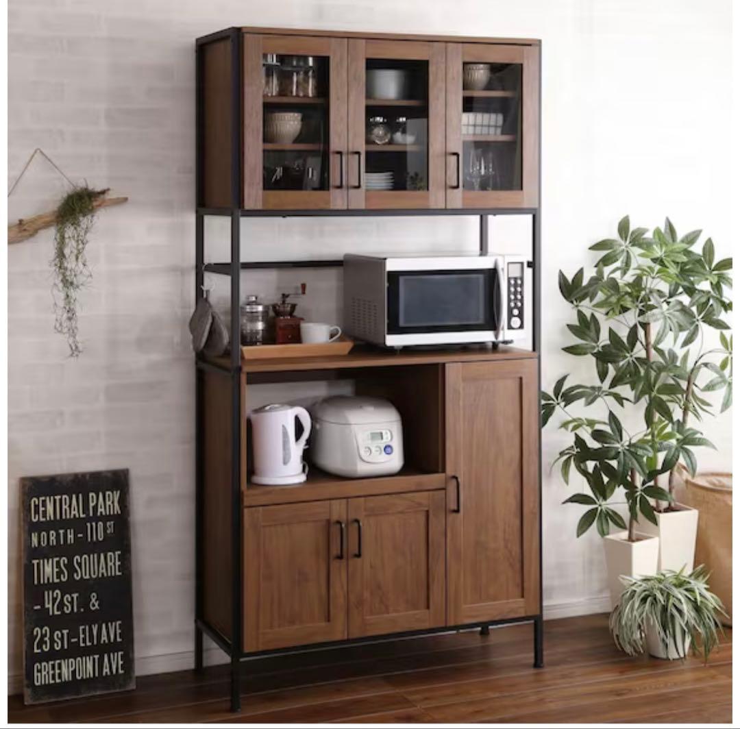 ヴィンテージ食器棚　ニトリ ヴィンテージスリム食器棚 (NA) | ニトリネット【公式】 家具