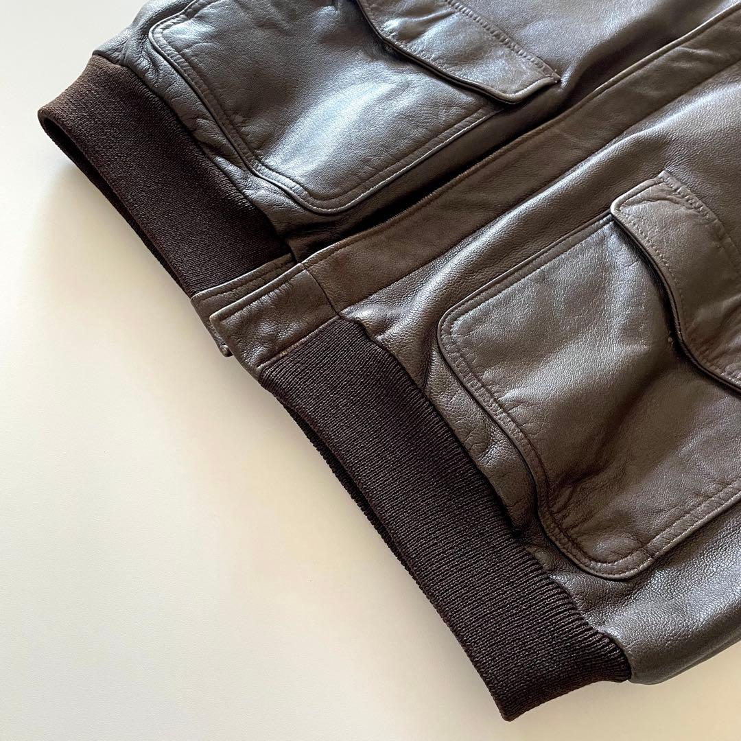 名作 80's L.L.Bean A-2 Leather Jacket L