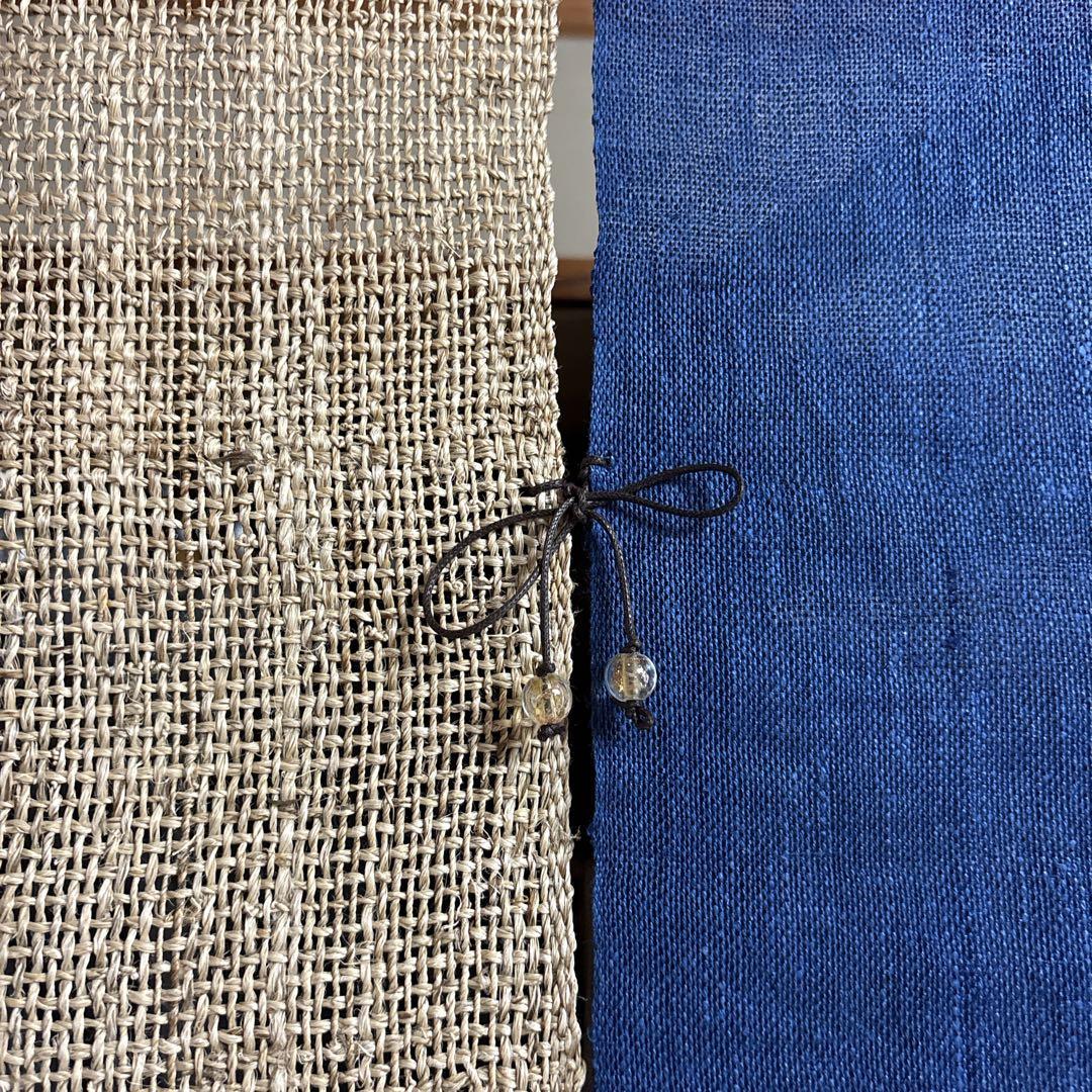 魯山人の四季 手描き本麻のれんコレクション 全4点 タペストリー 未