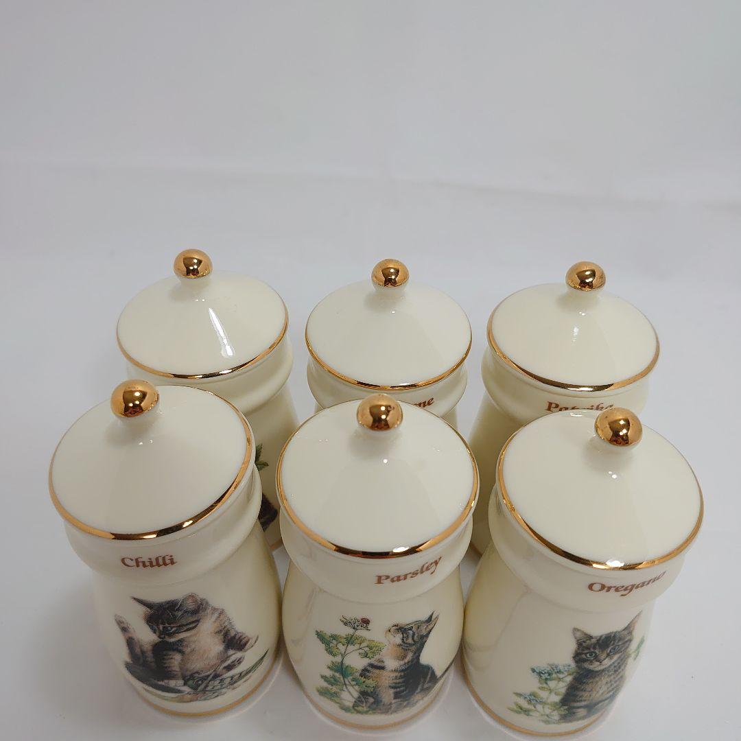 ダンバリーミント社 レズリー・アン・アイボリー スパイスジャー 6個セット①