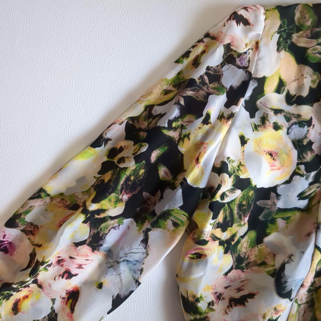 新品★ポールスミス ブラック ボウタイ ブラウス 花柄 44