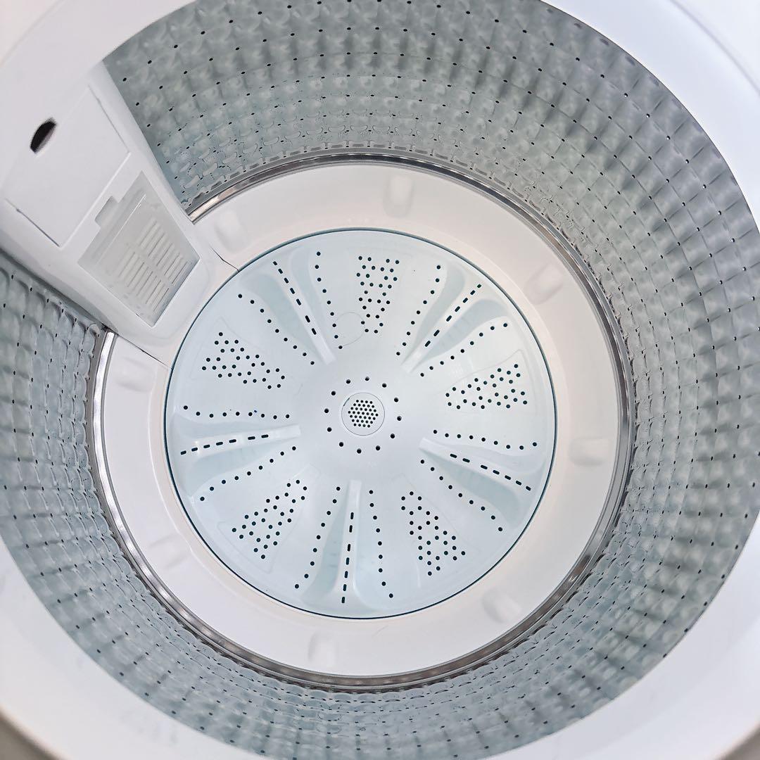 使用期間2ヶ月程度 Haier 全自動洗濯機 JW-U55MK 5.5kg 黒