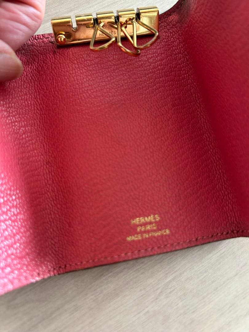 エルメス　キーケース　ゴールド金具　ベアン