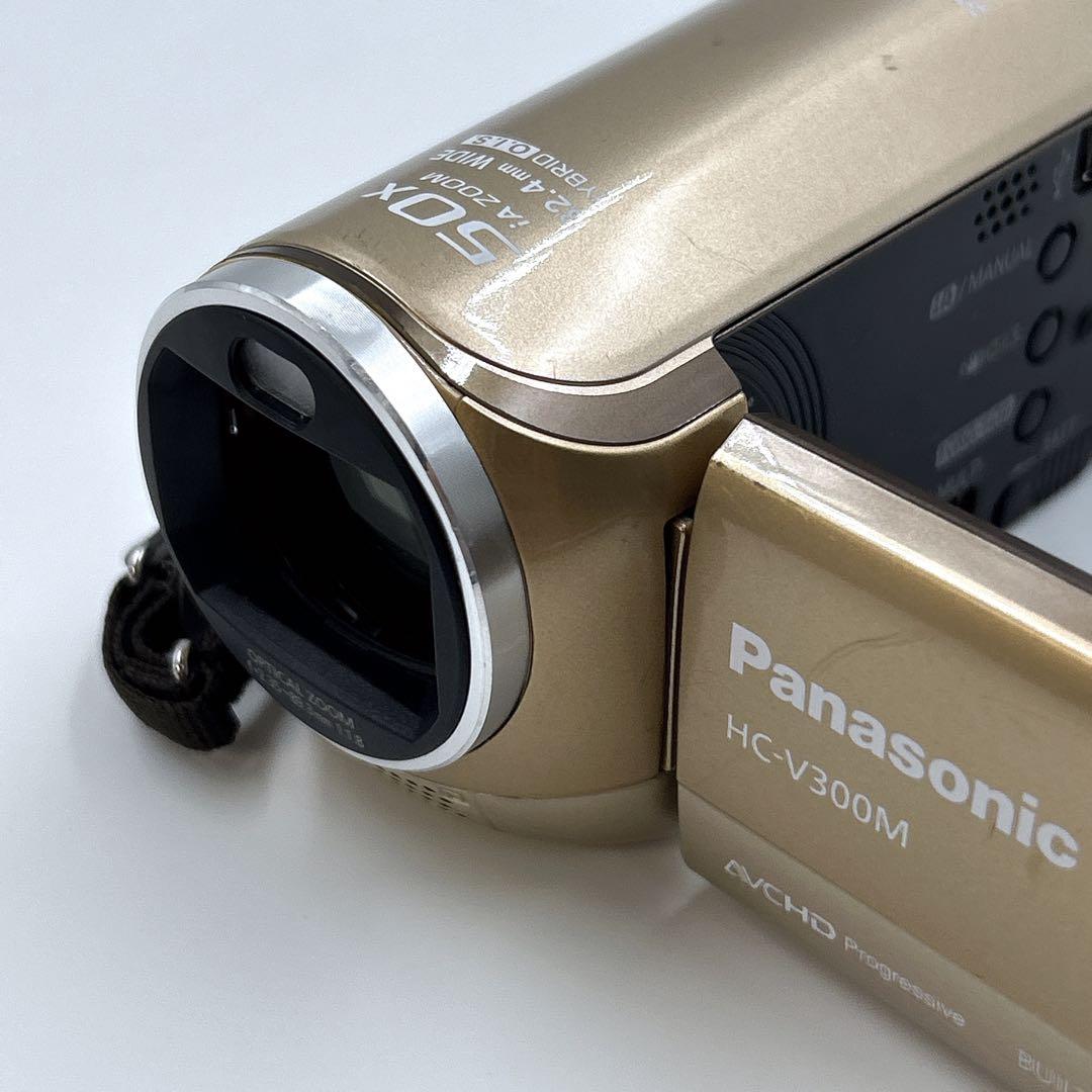 Panasonic パナソニックHC-V300M ビデオカメラ 本体 ゴールド